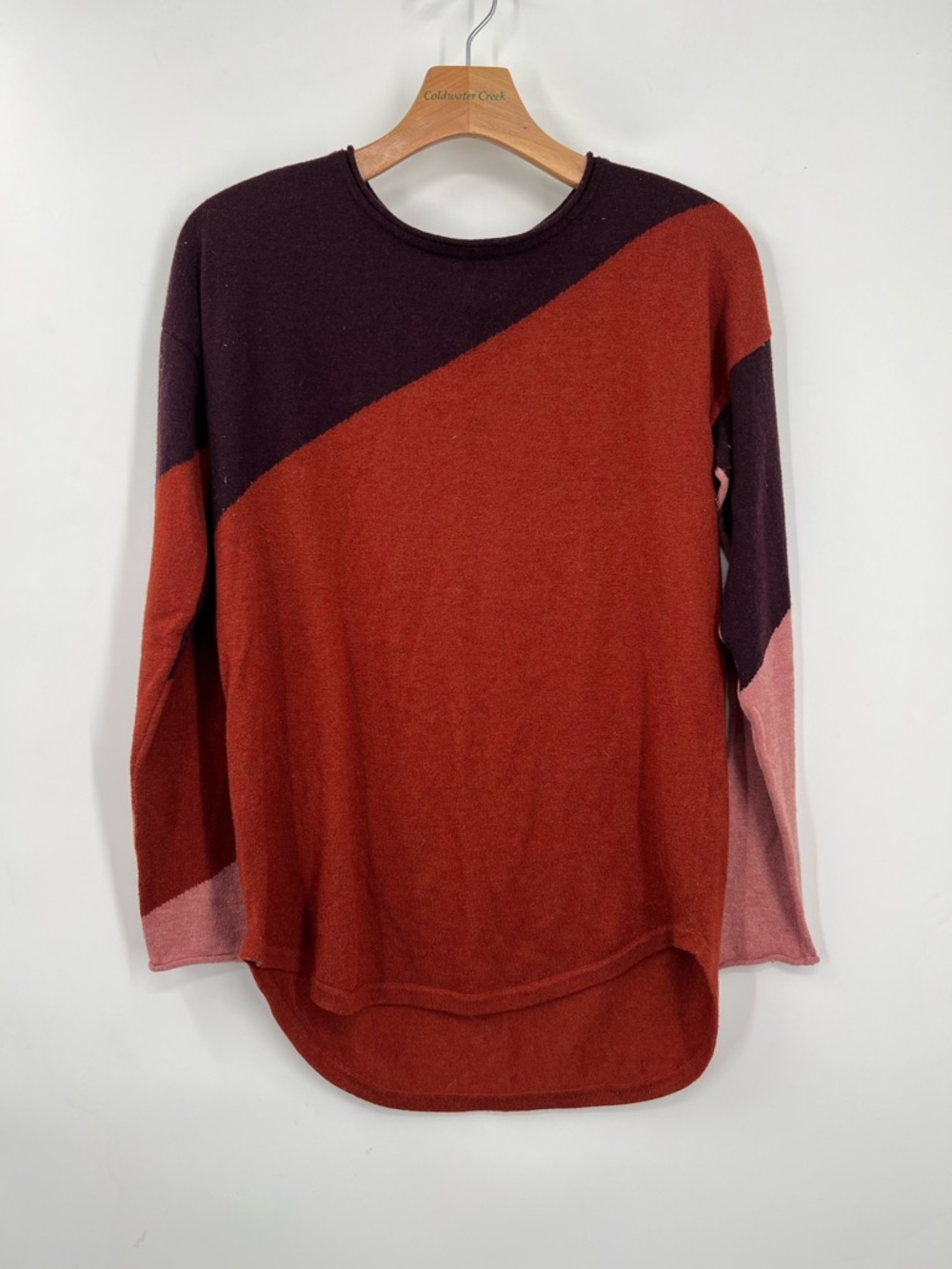 Smartwool Women's Shadow Pine Colorblock Sweater Size Small